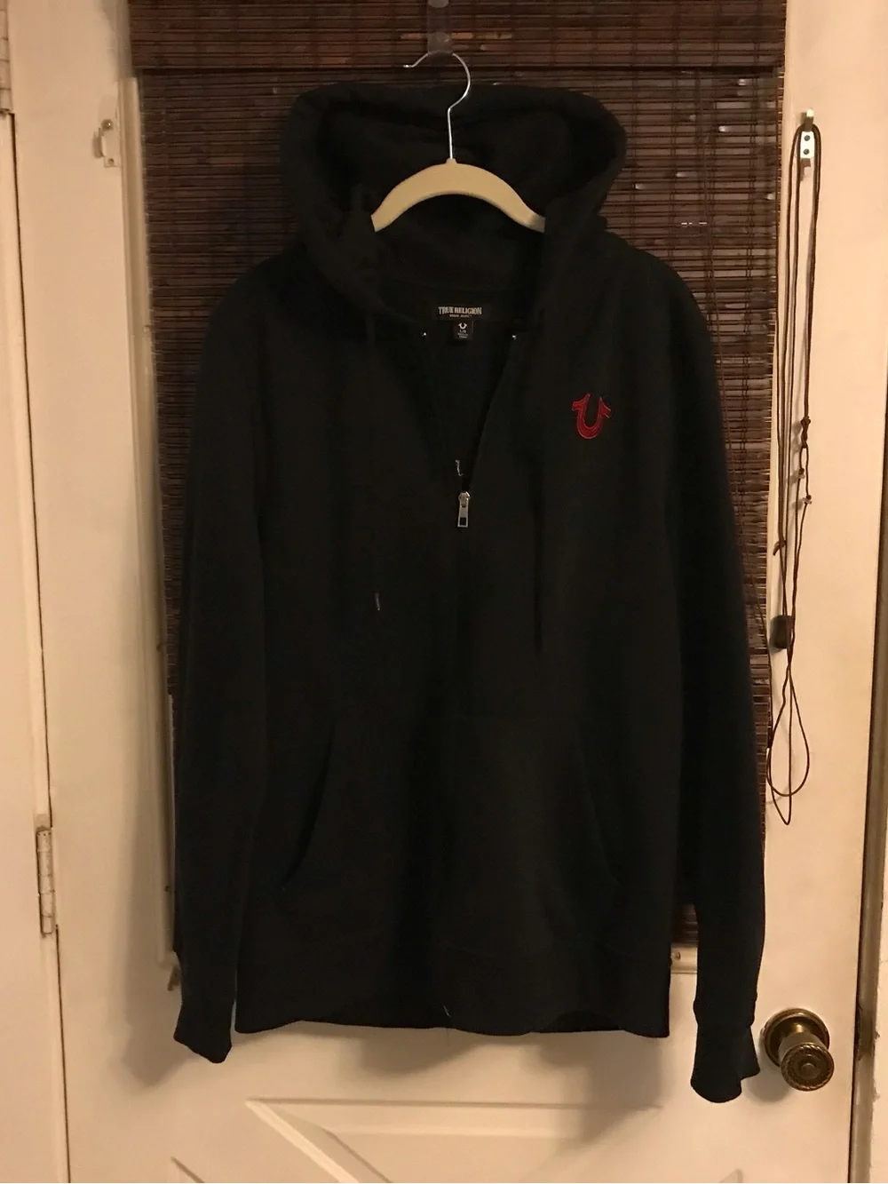 True Religion Big T Logo Zip Hoodie